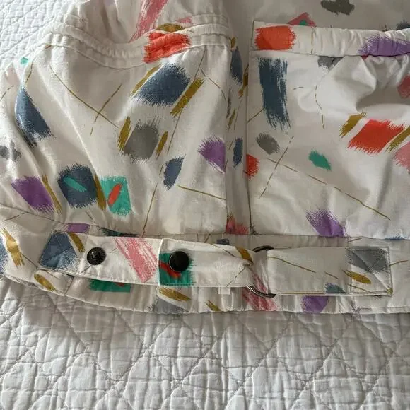 VTG GALLERY Quilted Puffer Jacket Unisex Confetti SzM Retro 90s Disco Y2K Iconic